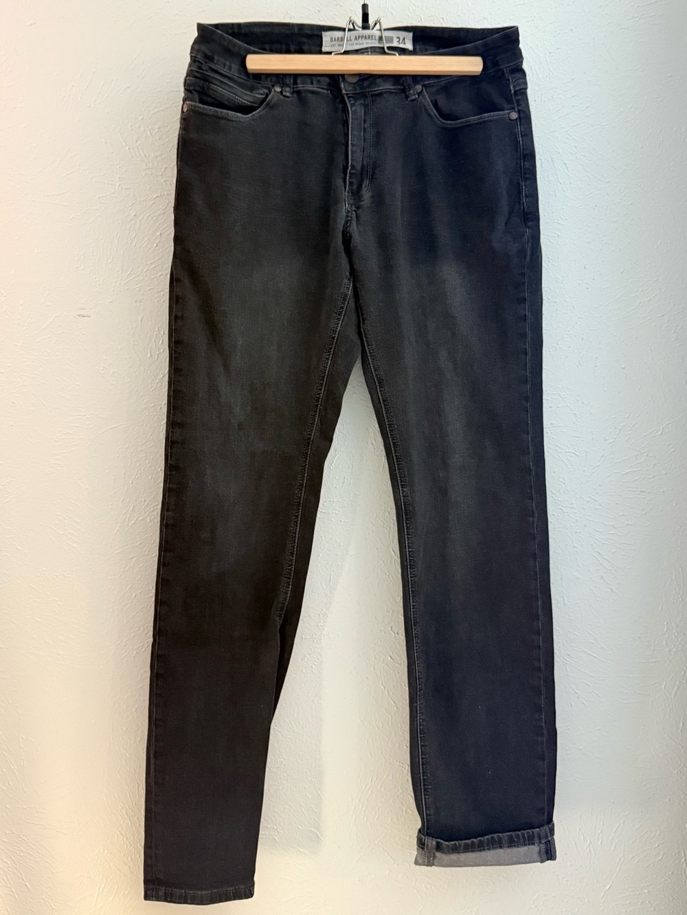 Barbell Apparel Men's Slim Straight dark Blue / Black Jeans
